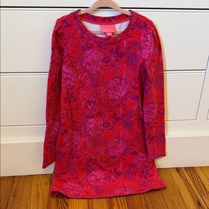 Lilly Pulitzer Girls' Pink & Red Floral Long Sleeve Dress